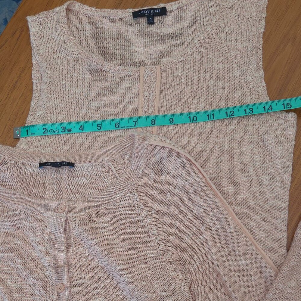 Lightweight Linen Cardigan Set - Picture 7 of 10
